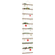 Vidaxl wanddecoratie laddervormig 50x200 cm naturel tak