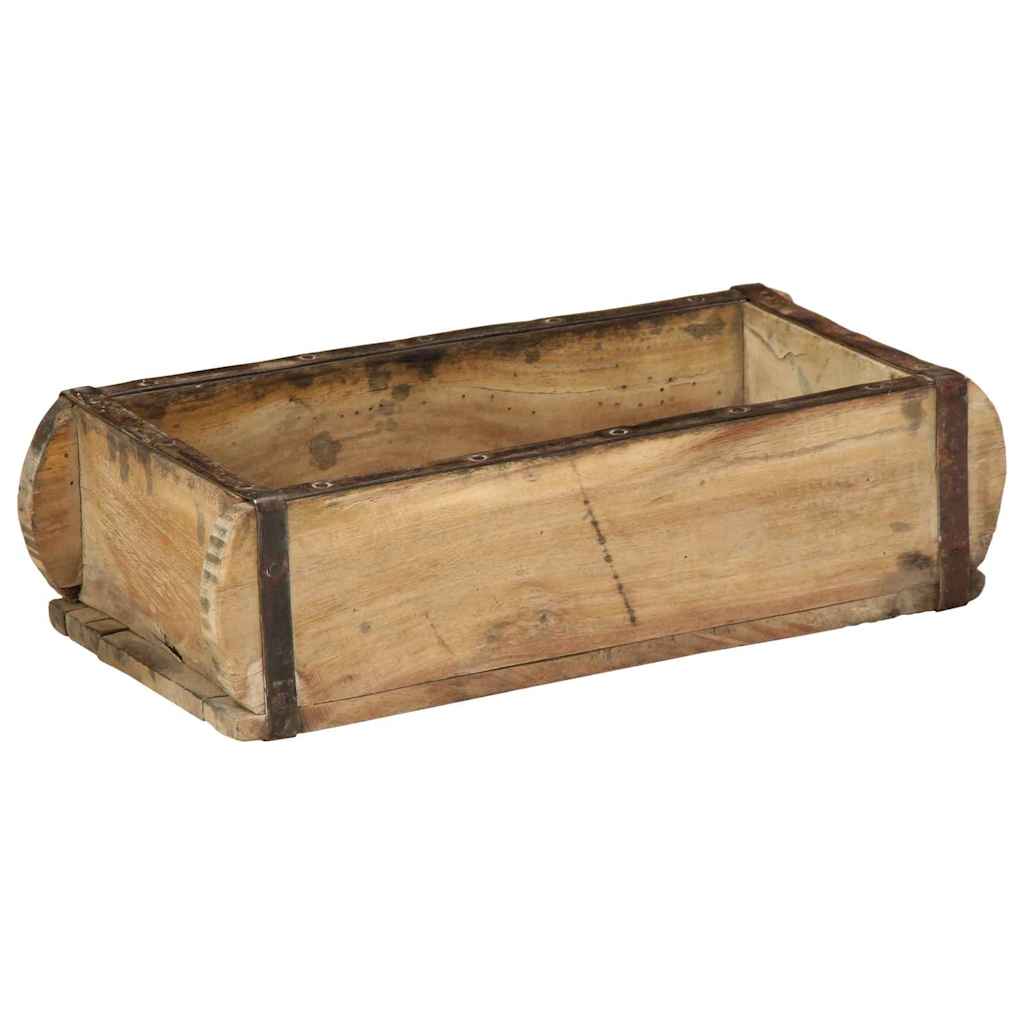 Vidaxl dienblad 4 st bruin 30 x 15 x 9 cm massief gerecycled hout