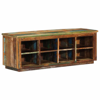 Vidaxl schoenenkast 110 x 35 x 40 cm massief gerecycled hout bruin
