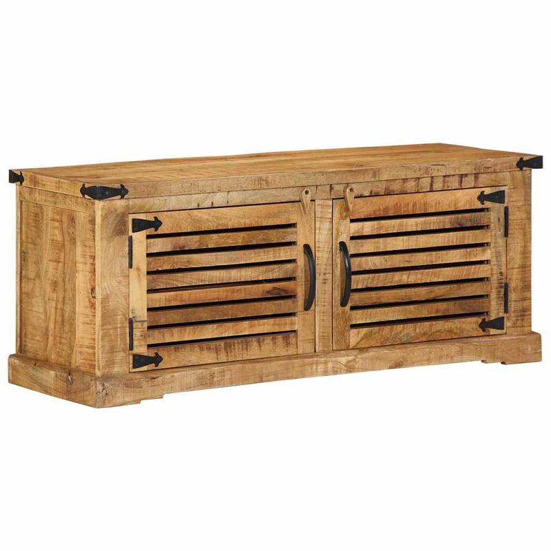 Vidaxl schoenenkast bruin 110 x 38 x 45 cm massief mango hout