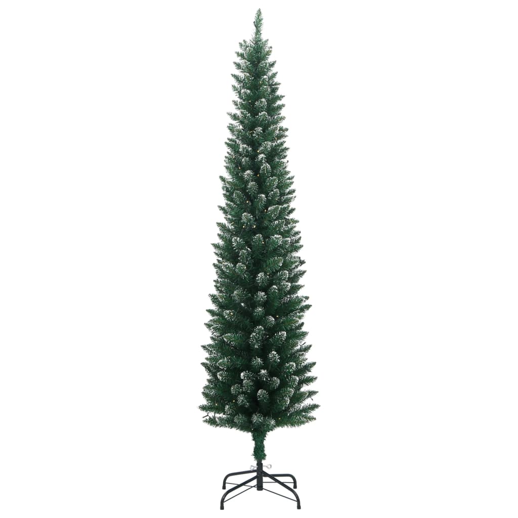 Vidaxl kunstkerstboom smal met 300 led's 240 cm