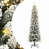 Vidaxl kunstkerstboom met 150 led's en sneeuw 120 cm - afbeelding 1