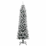 Vidaxl kunstkerstboom met 150 led's en sneeuw 120 cm - afbeelding 3