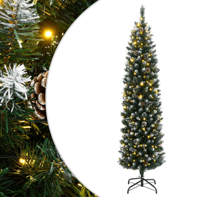 Vidaxl kunstkerstboom smal met 150 led's 120 cm