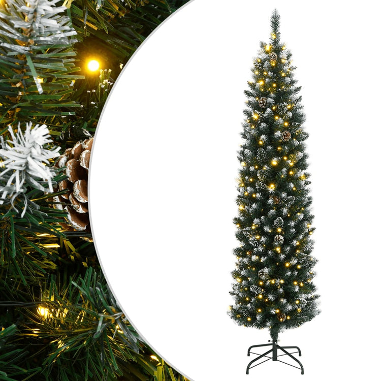 Vidaxl kunstkerstboom smal met 150 led's 120 cm