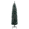 Vidaxl kunstkerstboom smal met 300 led's 210 cm