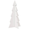 Vidaxl kerstdecoratie kerstboom 59,5 cm massief grenenhout wit
