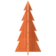 Vidaxl kerstdecoratie kerstboom 59,5 cm massief grenenhout wasbruin - afbeelding 3