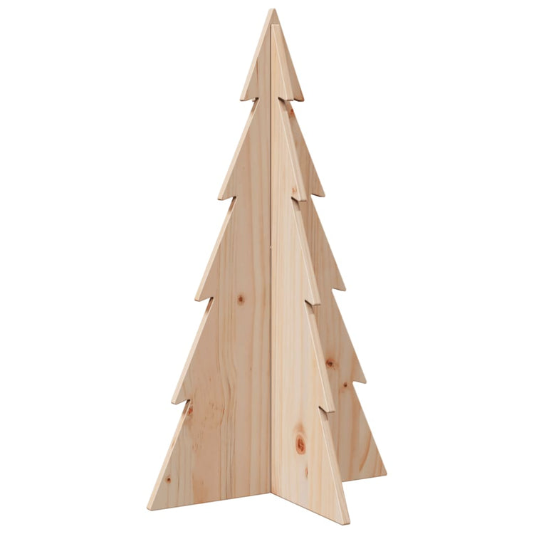 Vidaxl kerstdecoratie kerstboom 80 cm massief grenenhout