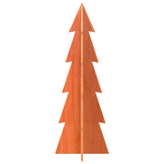 Vidaxl kerstdecoratie kerstboom 112 cm massief grenenhout wasbruin - afbeelding 3