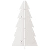 Vidaxl kerstdecoratie kerstboom 69,5 cm massief grenenhout wit