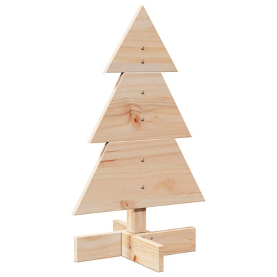 Vidaxl kerstdecoratie kerstboom 60 cm massief grenenhout