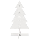 Vidaxl kerstdecoratie kerstboom 80 cm massief grenenhout wit - afbeelding 3