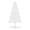 Vidaxl kerstdecoratie kerstboom 100 cm massief grenenhout wit