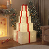 Vidaxl kerstdecoratie geschenkdoos 250 led's warm wit