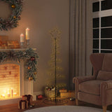 Vidaxl led-kerstboom 100 leds warm wit 150 cm - afbeelding 1