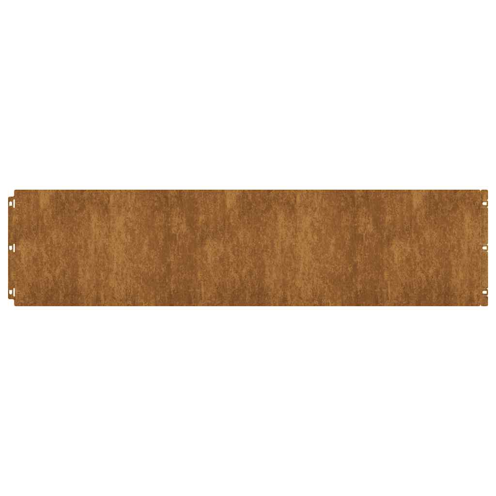 Vidaxl graskanten 20 st 25x103 cm flexibel weervast staal