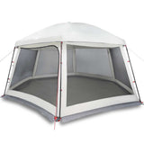 Vidaxl zwembadtent met uitneembare buiten- gaaswanden 512x458 cm grijs - afbeelding 2