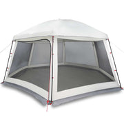Vidaxl zwembadtent met uitneembare buiten- gaaswanden 512x458 cm grijs - afbeelding 2