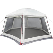 Vidaxl zwembadtent met uitneembare buiten- gaaswanden 512x458 cm grijs - afbeelding 3