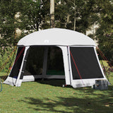 Vidaxl zwembadtent met uitneembare buiten- gaaswanden 512x458 cm grijs - afbeelding 1
