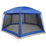 Vidaxl zwembadtent afneembare buitentent gaaswanden azuurblauw - afbeelding 3