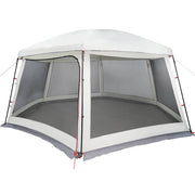 Vidaxl zwembadtent met uitneembare buiten- gaaswanden 618x532 cm grijs - afbeelding 3