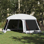 Vidaxl zwembadtent met uitneembare buiten- gaaswanden 618x532 cm grijs - afbeelding 1