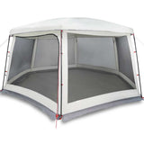 Vidaxl zwembadtent met uitneembare buiten- gaaswanden 670x590 cm grijs - afbeelding 2