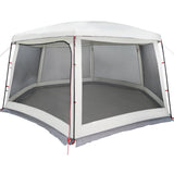 Vidaxl zwembadtent met uitneembare buiten- gaaswanden 670x590 cm grijs - afbeelding 3