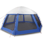 Vidaxl zwembadtent afneembare buitentent gaaswanden azuurblauw - afbeelding 2
