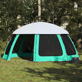 Vidaxl zwembadtent uitneembare buiten- gaaswanden 510x510 cm zeegroen - afbeelding 1