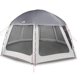 Vidaxl zwembadtent met uitneembare buiten- gaaswanden 510x510 cm grijs - afbeelding 2