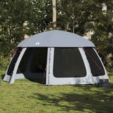 Vidaxl zwembadtent met uitneembare buiten- gaaswanden 510x510 cm grijs - afbeelding 1
