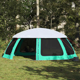 Vidaxl zwembadtent uitneembare buiten- gaaswanden 690x690 cm zeegroen - afbeelding 1