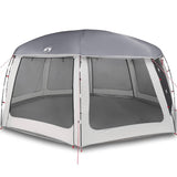 Vidaxl zwembadtent met uitneembare buiten- gaaswanden 690x690 cm grijs - afbeelding 2