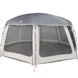 Vidaxl zwembadtent met uitneembare buiten- gaaswanden 690x690 cm grijs - afbeelding 3