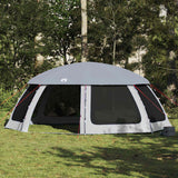 Vidaxl zwembadtent met uitneembare buiten- gaaswanden 690x690 cm grijs - afbeelding 1