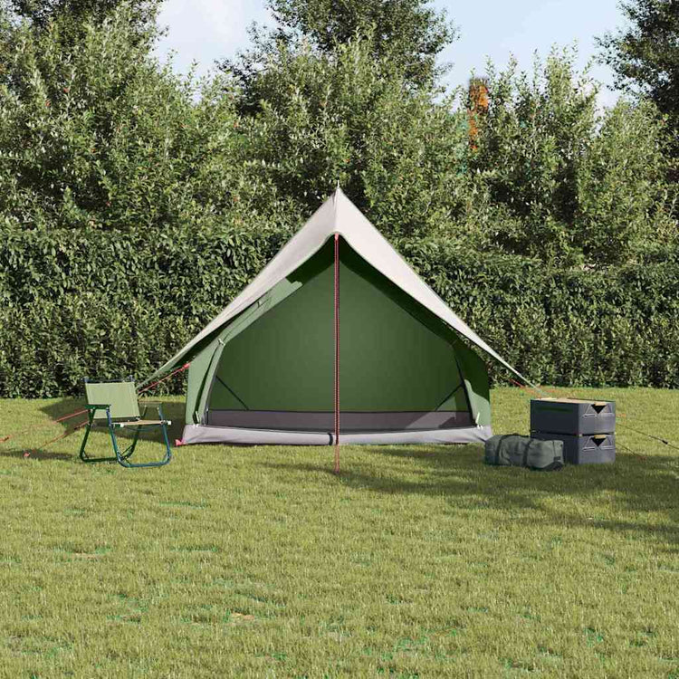 Vidaxl gezinstent met dak groen en wit 220 x 220 x 184 cm