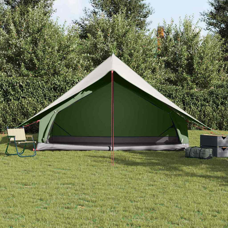 Vidaxl gezinstent met dak groen en wit 315 x 286 x 200 cm