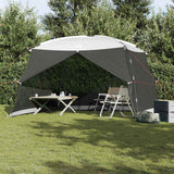 Vidaxl muskietentent 380 x 380 x 225 cm polyester en glasvezel grijs - afbeelding 1