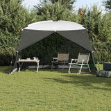 Vidaxl muskietentent 380 x 380 x 225 cm polyester en glasvezel grijs - afbeelding 3
