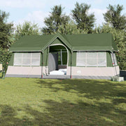 Vidaxl gezinstent 622 x 295 x 238 cm polyester en staal groen en beige - afbeelding 1