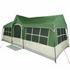 Vidaxl gezinstent groen en beige 622 x 295 x 238 cm polyester en staal