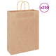 Vidaxl papieren zakken 250 st met hengsels 32x12x42 cm bruin