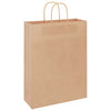 Vidaxl papieren zakken 250 st met hengsels 32x12x42 cm bruin