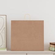 Vidaxl papieren zakken 250 st met hengsels 54x15x49 cm bruin - afbeelding 2