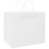 Vidaxl papieren zakken 250 st met hengsels 32x22x28 cm wit