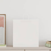 Vidaxl papieren zakken 250 st met hengsels 45x17x48 cm wit - afbeelding 2