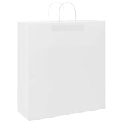 Vidaxl papieren zakken 250 st met hengsels 45x17x48 cm wit - afbeelding 3